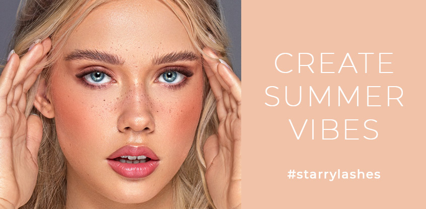 Create summer vibes - Starry lashes