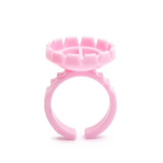 Pink glue ring 10pcs
