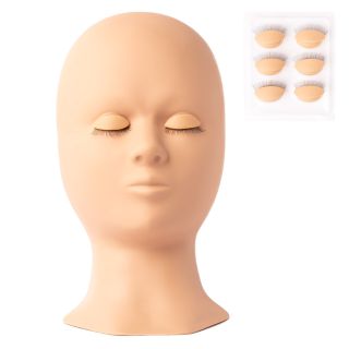 Set: Mannequin head + 3 pairs of eyes 3 Starry lashes