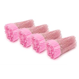 Eyelash brush 4x100pcs, glitter pink 0 Starry lashes