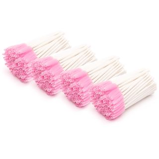 Eyelash brush 4x100pcs, white-pink