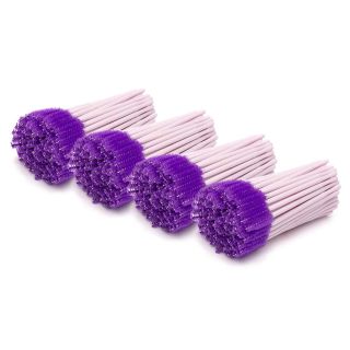 Eyelash brush 4x100pcs, dark purple 
