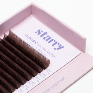 Brown lashes C 0.15 MIX 6-13mm