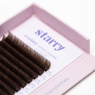 Dark brown lashes D 0.07