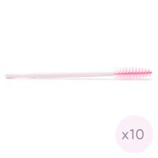 Eyelash brush, light pink 10 pcs