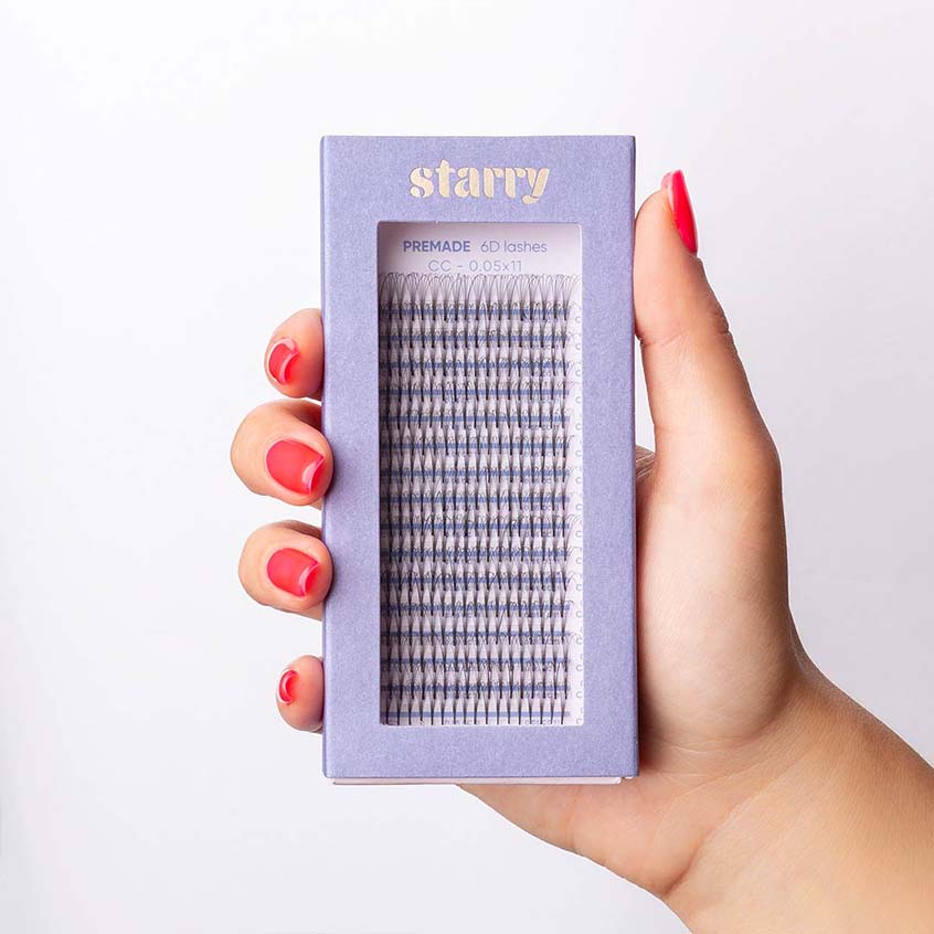 Starry premade 6D lash tray